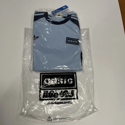 OASIS Live '25 Adidas Longsleeve Shirt LS T Los Angeles Rose Bowl Large Blue LA - Image 1 of 4