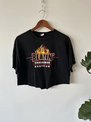 Buffalo Wild Wings 裁剪 T 恤 L 码短袖 Blazin Challenge 420 Bdubs — 第 1/4 张图片