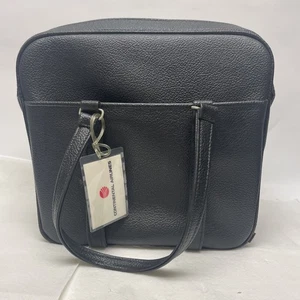 Bolso de Mano Samsonite Vintage Cuero Negro Auxiliar de Vuelo Viajeros - Imagen 1 de 17