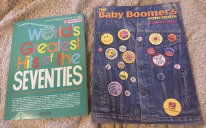 BABY BOOMERS SONGBOOK + GREATEST HITS OF THE SEVENTIES BOOK LOT SHEET MUSIC - Bild 1 von 23