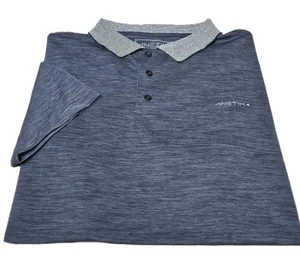 ANETIK-Marbled Gray Poly/Spdx, Mens SS/3B, Summer Athletic Polo Shirt-(L) - Picture 1 of 3