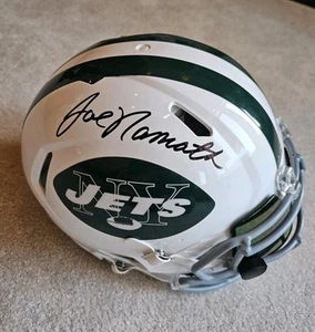 🔥Joe Namath Autograph NY Jets NFL Authentic Full Size Helmet Beckett Certified  - Picture 1 of 9