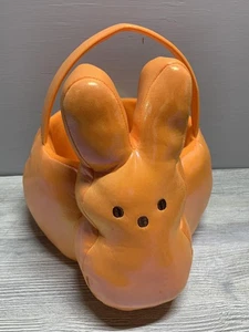 Peeps Bunny Osterkorb orange Plüsch irisierend Süßigkeiten Beuteltasche Eimer Frühlingsdeko - Bild 1 von 7