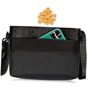 Dog Treat Pouch - Black 3 Pockets, Waist/Shoulder Wear, Poop Bag Dispenser, - Picture 1 of 7