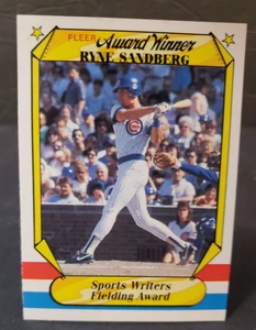 RYNE SANDBERG CUBS 1987 FLEER "AWARD WINNER" BASEBALL CARD #35 ⚾ ⚾⚾ ⚾ - Picture 1 of 2