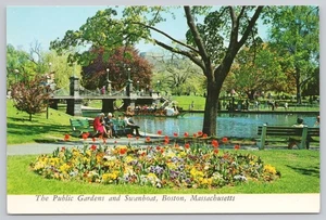 Continental Postcard Public Gardens Boston Massachusetts - Imagen 1 de 2