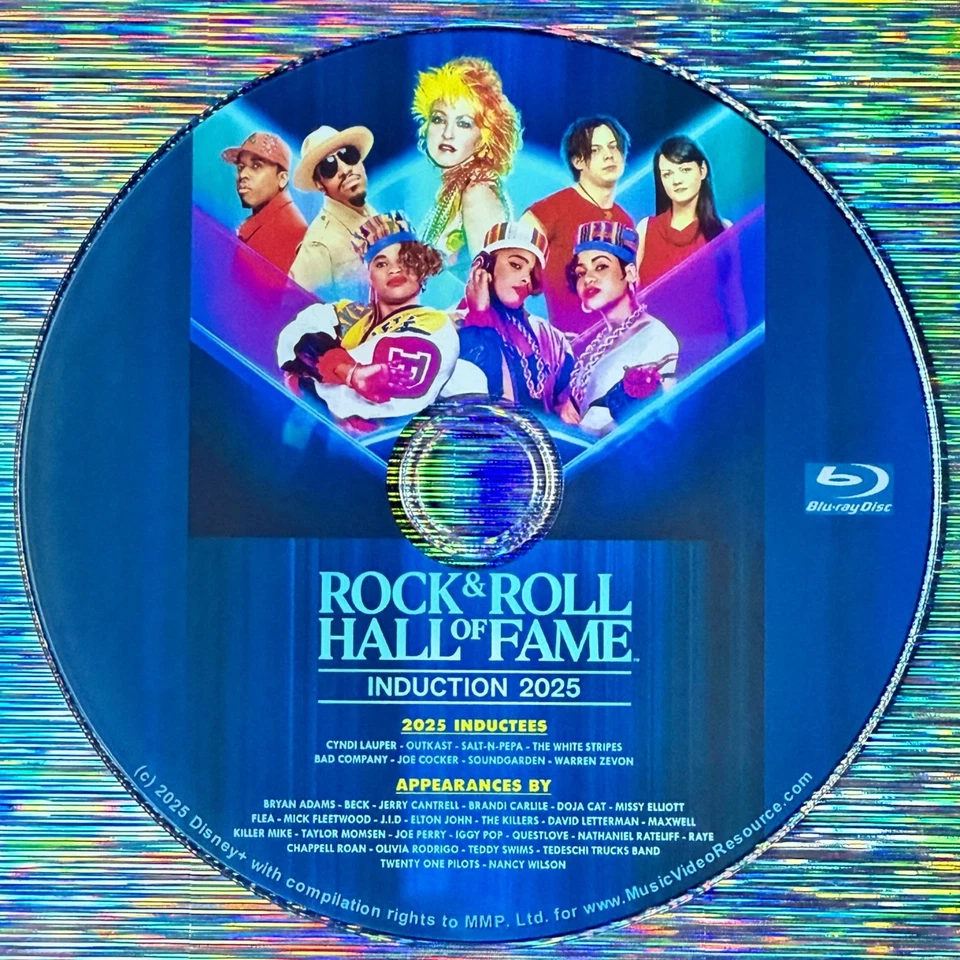 2025 ROCK & ROLL HALL OF FAME CEREMONY BLU-RAY Soundgarden Cyndi Lauper OutKast - Image 1 of 4