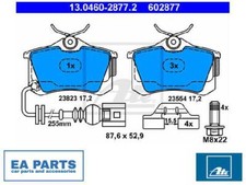 Brake Pad Set, disc brake for SEAT VW ATE 13.0460-2877.2