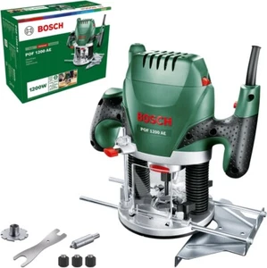 Bosch 1200W Electric Plunge Router 8mm Bit Guide Dust Adapter 28000 RPM Speed - Picture 1 of 6