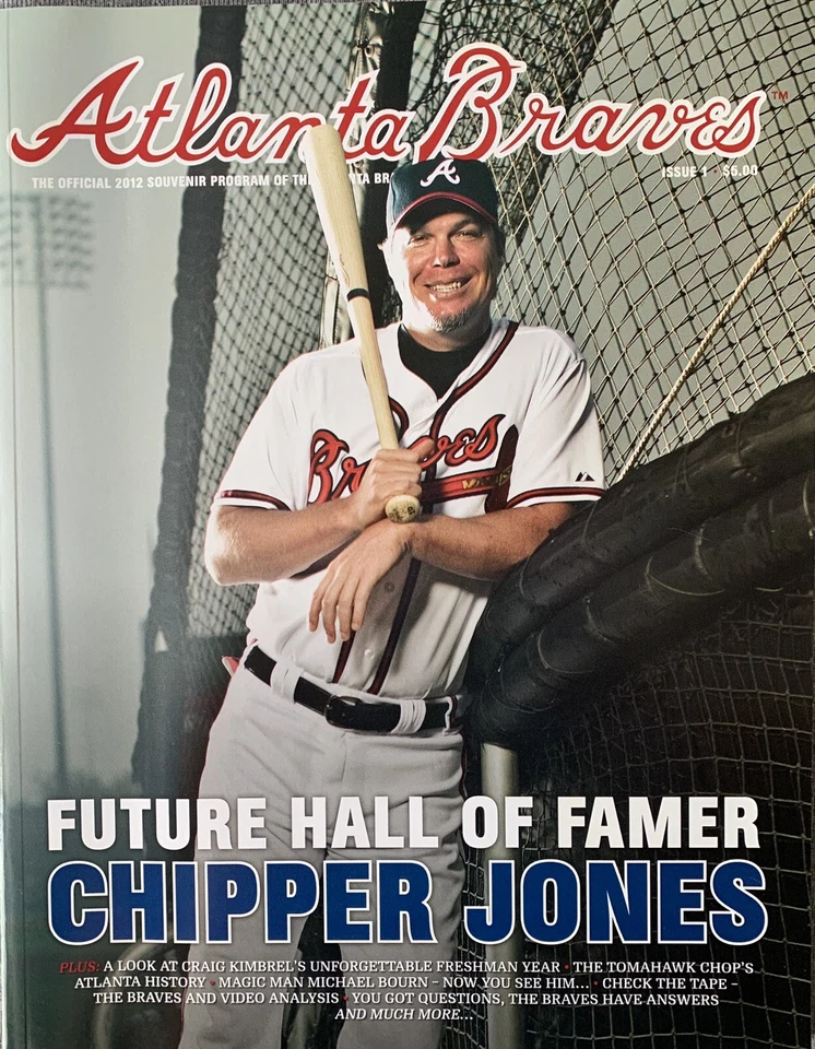 Atlanta Braves Chipper Jones 2012 Program - Issue 1 - Image 1 of 1