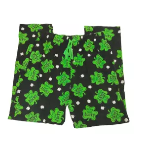 Bioworld Mens St Patricks Lounge Pants Its Your Lucky Day Shamrock Green Size L - Picture 1 of 5