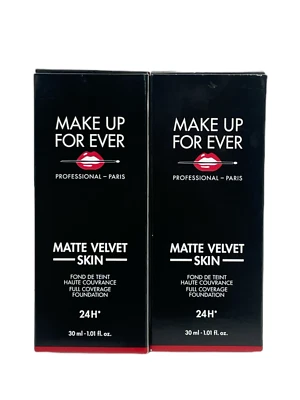 Make Up For Ever Matte Velvet Skin Foundation (30ml/1.01fl.oz) You Pick, New - Image 1 of 2