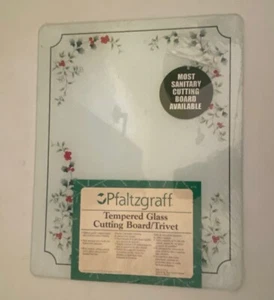 VTG NOS Pfaltzgraff Winterberry 15 x 12 Counter Saver/Glass Cutting Board USA - Picture 1 of 7