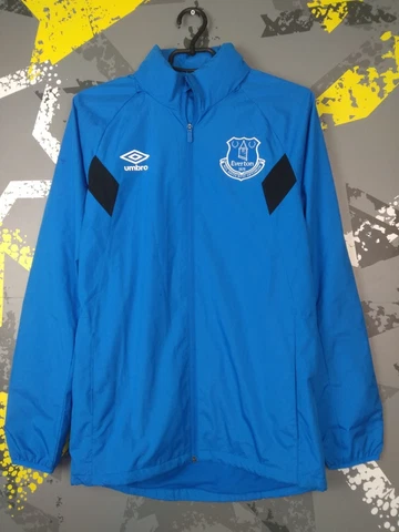 Everton Training Jacket With Zipped Blue Hood Umbro Mens Size S ig93 Cover