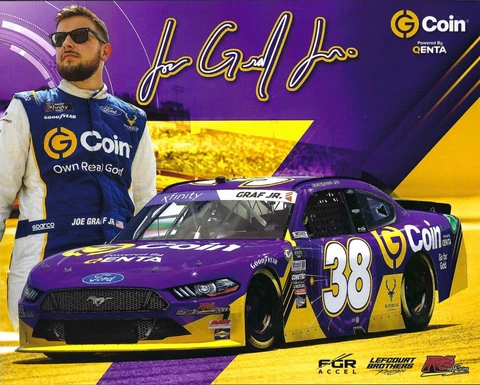 2023  JOE GRAF JR “GCOIN" #38 NASCAR XFINITY SERIES POSTCARD Cover