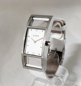 Alfex by Plum Design Damenuhr Lederband Swiss Made 5503.117 Rarität traumhaft - Picture 1 of 7
