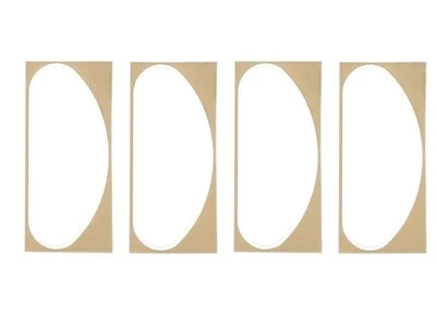 2013-2019 Taurus Interceptor Sedan Police Spotlight Hole Patch Gloss White 4 pk Foto 1 de 3