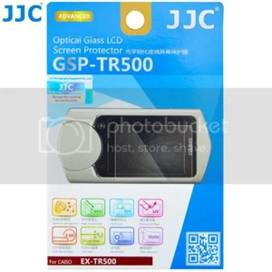 JJC GSP-TR500 Optical GLASS LCD Screen Protector Film for Casio EX-TR500 Camera - Picture 1 of 11