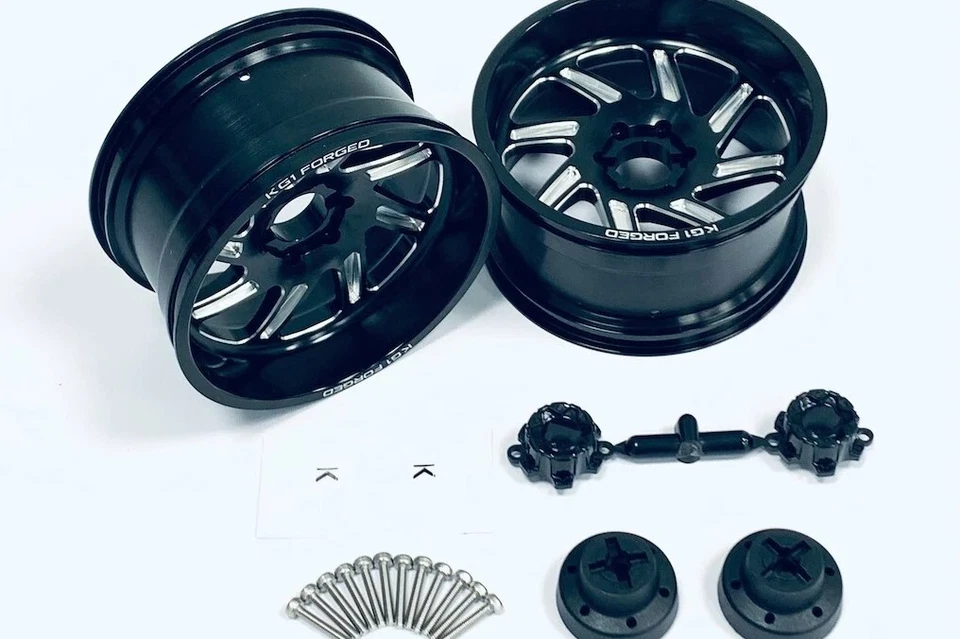 CKD0670 KG1 FORGED SPOOL KF011 BLACK CNC Aluminum Wheel (L/R 1pcs each) - Image 1 of 1