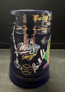 George Steinbrenner Joe Torre & Cashman Autographed 1998 World Series Stein BAS - Picture 1 of 7