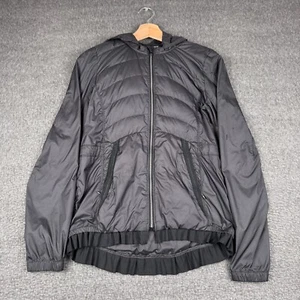 Chaqueta cortavientos hinchada Lululemon Spring Fling para mujer 6 plumón de ganso negro - Imagen 1 de 7