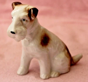 Airedale Terrier Porzellanfigur 12cm Foxterrier Hund Hundefigur Jagdhund DOG 199 - Bild 1 von 5