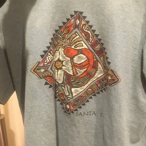Vtg 80s Santa Fe 90s Aztec Mayan Graphic T-shirt size M Single Stitch Rare - Picture 1 of 5