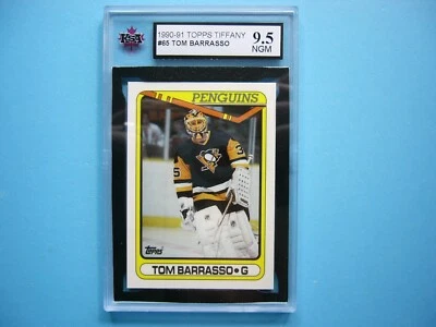 Tarjeta de hockey 1990/91 Topps Tiffany NHL #65 TOM BARRASSO KSA 9,5 NGM 90/91 TOPPS Foto 1 de 2