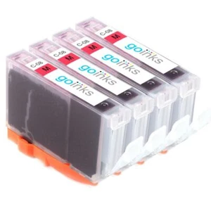 4 Magenta Tintenpatronen ersetzen Canon CLI-8M non-OEM / Kompatibel - Bild 1 von 2