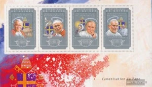 Guinea 10842-10845 Sheetlet nuevo con goma original 2014 Juan Paul II - Imagen 1 de 1