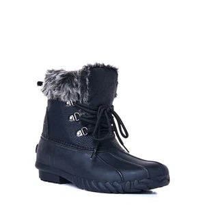 Sporto Womens Nalia Duck Boot Insulated Winter Rain Boot, Black, 9 M - Picture 1 of 5