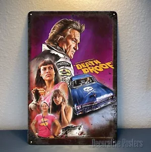 Death Proof Film Metall Poster - Sammlerstück Schild - Größe: 20 x 30 cm (8 x 12 Zoll) - Bild 1 von 5