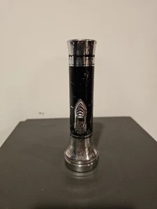 Vintage 1950’s Eveready Flashlight Chrome And BlackBlack - Unknown Condition - Picture 1 of 5