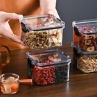 Transparent Cereal Candy Dispenser Square Food Containers  Spice