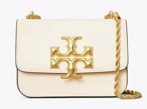 NEW TORY BURCH SMALL ELEANOR CONVERTIBLE BAG NEW CREAM - Picture 1 of 19