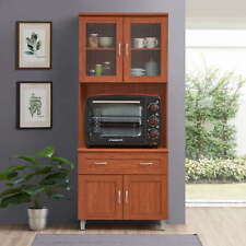 Simple Tall Free Standing Kitchen Cabinet W/ Large Open Storage Drawer Kitchen