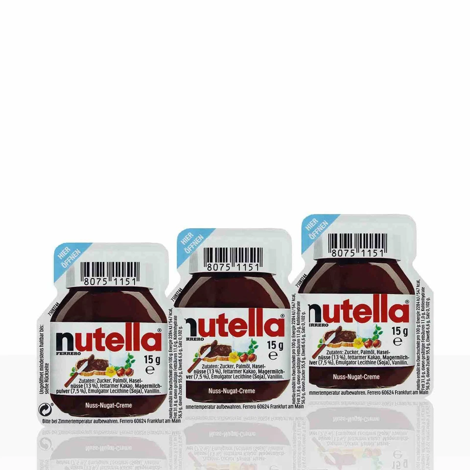 Nutella Ferrero Portionspackungen - 120 x 15g portioniert