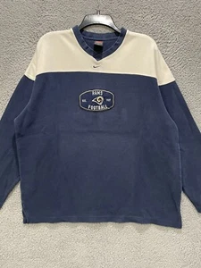 Vintage NIKE St Louis Rams NFL Embroidered Sweatshirt Large V-Neck Center Swoosh - Bild 1 von 12