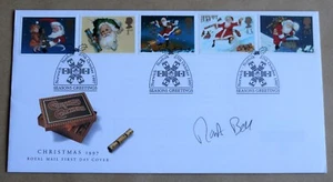CHRISTMAS 1997 ROYAL MAIL FDC SIGNED BY WAR REPORTER & POLITICIAN MARTIN BELL - Picture 1 of 2