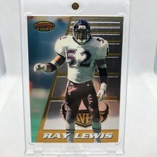 1996 BOWMANS BEST RAY LEWIS RC ROOKIE CARD #164 RAVENS 🏈 HOF