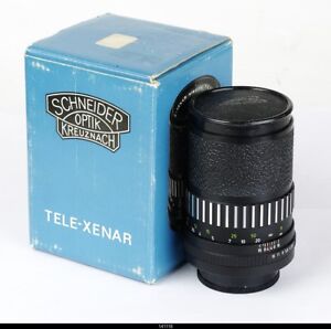 Lens  Schneider Black Tele Xenar Electric Auto 3.5/135mm For Pentax M42 Mint Box