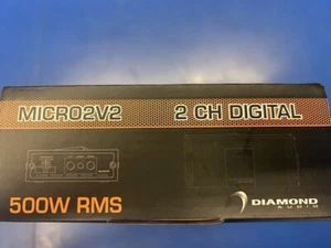 Diamond Audio MICRO2V2 Micro 2-Channel 500W RMS Full Range Class D Amplifier - Picture 1 of 4