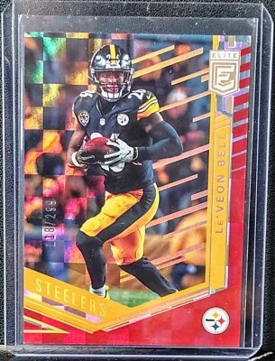 2018 Donruss Elite Le'Veon Bell Red Checkerboard #ed 118/299 #67 Pittsburgh - Image 1 of 2