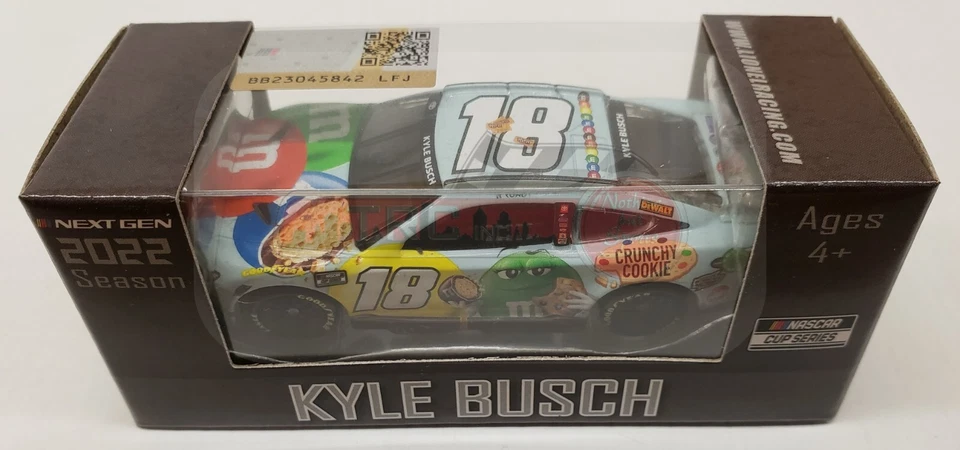 Kyle Busch 2022 Lionel #18 M&M's Crunchy Cookie Bristol Raced Win NEXT GEN 1/64 - Image 1 of 1