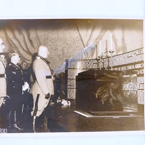 Photo Of The Duce Benito Mussolini In Front Of The Sacrario Dei Martiti Fascisti - Picture 1 of 1