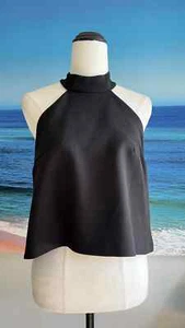 KOOKAI Black halter high-low top size 36 - Picture 1 of 8