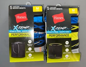 10 Boys Hanes Tagless X-Temp Tagless Boxer Briefs Performance Cool MEDIUM 8-10 - Picture 1 of 3