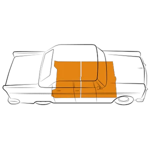 Edsel Ranger Front and Rear Carpet Kit 1958-1959 2 Door Sedan Black Grey Tan - Picture 1 of 53