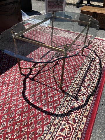 Antique Glass Top Coffee Table Cover
