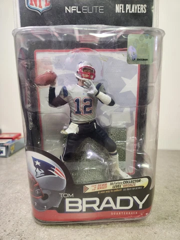 2010 McFarlane NFL Elite Series Tom Brady Silver Jersey Bronze level  Chase New Cover